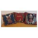 LLBR - Collection of 6 Holiday Decorative Pillows - Christmas and Noel Designs