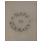 LLBR - Vintage German Porcelain Serving Dish with Lobster Handle and Gold Accents