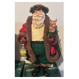 LLBR - Collection of 6 Christmas Dolls and Figurines, Including Santa and Mickey Mouse