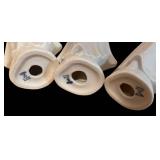 LLBR - Set of 3 Dresden Porcelain Angel Figurines