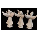 LLBR - Set of 3 Dresden Porcelain Angel Figurines