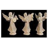 LLBR - Set of 3 Dresden Porcelain Angel Figurines