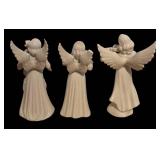 LLBR - Set of 3 Dresden Porcelain Angels