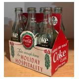 LLS - Vintage Coke Bottles Collection with Wooden Crate and Cardboard Boxes