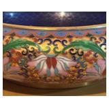 LLBR - Decorative Cloisonné Bowl with Floral and Enamel Design