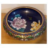 LLBR - Decorative Cloisonné Bowl with Floral and Enamel Design