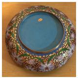 LLBR - Decorative Cloisonné Bowl with Floral and Enamel Design