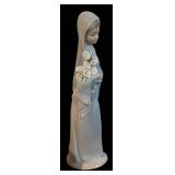 LLBR - Lladro Girl with Calla Lilies Porcelain Figurine