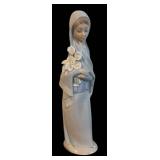 LLBR - Lladro Girl with Calla Lilies Porcelain Figurine