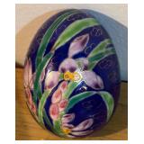 LLBR - Cloisonné Floral Egg and Trinket Box
