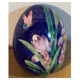 LLBR - Cloisonné Floral Egg and Trinket Box