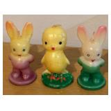 LLBR - Collection of Spring and Easter Decor with Bunny, Duck Figurines, Candleholders and More