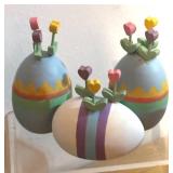 LLBR - Collection of Spring and Easter Decor with Bunny, Duck Figurines, Candleholders and More