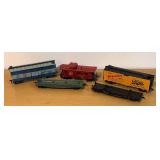 LLBR - Set of 5 Vintage HO Scale Train Cars Assorted Lines