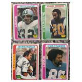 DR - Collection of Vintage Football Sports Cards Assorted Teams and Players