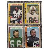 DR - Collection of Vintage Football Sports Cards Assorted Teams and Players