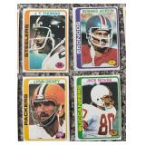 DR - Collection of Vintage Football Sports Cards Assorted Teams and Players