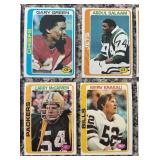 DR - Collection of Vintage Football Sports Cards Assorted Teams and Players