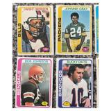 DR - Collection of Vintage Football Sports Cards Assorted Teams and Players