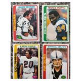 DR - Lot of Vintage NFL Football Trading Cards Assorted Players