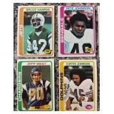 DR - Lot of Vintage NFL Football Trading Cards Assorted Players