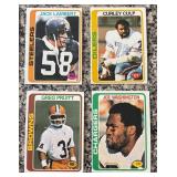 DR - Lot of Vintage NFL Football Trading Cards Assorted Players