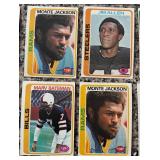 DR - Lot of Vintage NFL Football Trading Cards Assorted Players