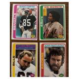 DR - Collection of Vintage Football Sports Cards Assorted Teams and Players