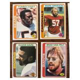 DR - Collection of Vintage Football Sports Cards Assorted Teams and Players