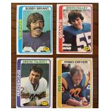 DR - Collection of Vintage Football Sports Cards Assorted Teams and Players