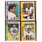 DR - Lot of Vintage Football Sports Cards Assorted Teams and Players