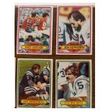 DR - Collection of Vintage Football Sports Cards Assorted Teams and Players