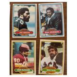 DR - Collection of Vintage Football Sports Cards Assorted Teams and Players