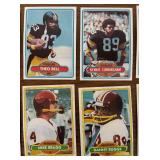 DR - Collection of Vintage Football Sports Cards Assorted Teams and Players