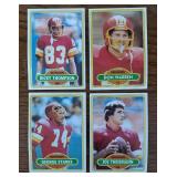 DR - Collection of Vintage Football Sports Cards Assorted Teams and Players