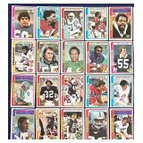 DR - Collection of 36 1970s-1980s Football Trading Cards Assorted Teams and Players