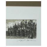 P - Framed Limited Edition Etching by Artist Signed