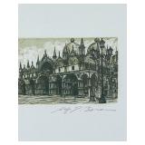 P - Framed Limited Edition Etching by Artist Signed