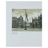 P - Framed Limited Edition Etching by Artist Signed