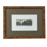 P - Framed Limited Edition Etching by Artist Signed
