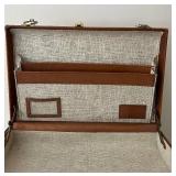 LL - Vintage Leather Briefcase 12 x 18 Inch with Combination Lock