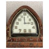 K - Muffray Sterling Silver Art Deco Travel Clock with Folding Case