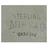 K - Muffray Sterling Silver Art Deco Travel Clock with Folding Case