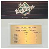 LL - Minnesota Twins World Series Commemorative Framed Display with 1987 Ornament