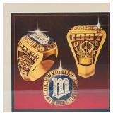 LL - Minnesota Twins World Series Commemorative Framed Display with 1987 Ornament