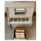 LL - PianoLodeon Fully Automatic Player Piano Replica with Box and Player Rolls