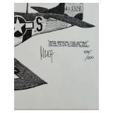 LL - 16 x 20 in Signed North American P-51D Mustang Limited Edition Print by Milich