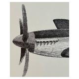 LL - 16 x 20 in Signed North American P-51D Mustang Limited Edition Print by Milich