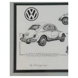LL - Limited Edition Volkswagen Bug Art Print by George Cerella, 11 x 14 in
