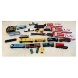 LR - HO Scale Train Set with Tyco Transformer, Track, Rail Cars, and Hot Wheels Vehicles